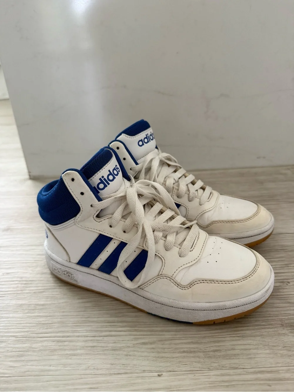 Adidas Hoops 3.0 Mid K 'White Royal Blue'